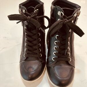 Harley Davidson Parkdale Wedge Boot, Black Sz. 8